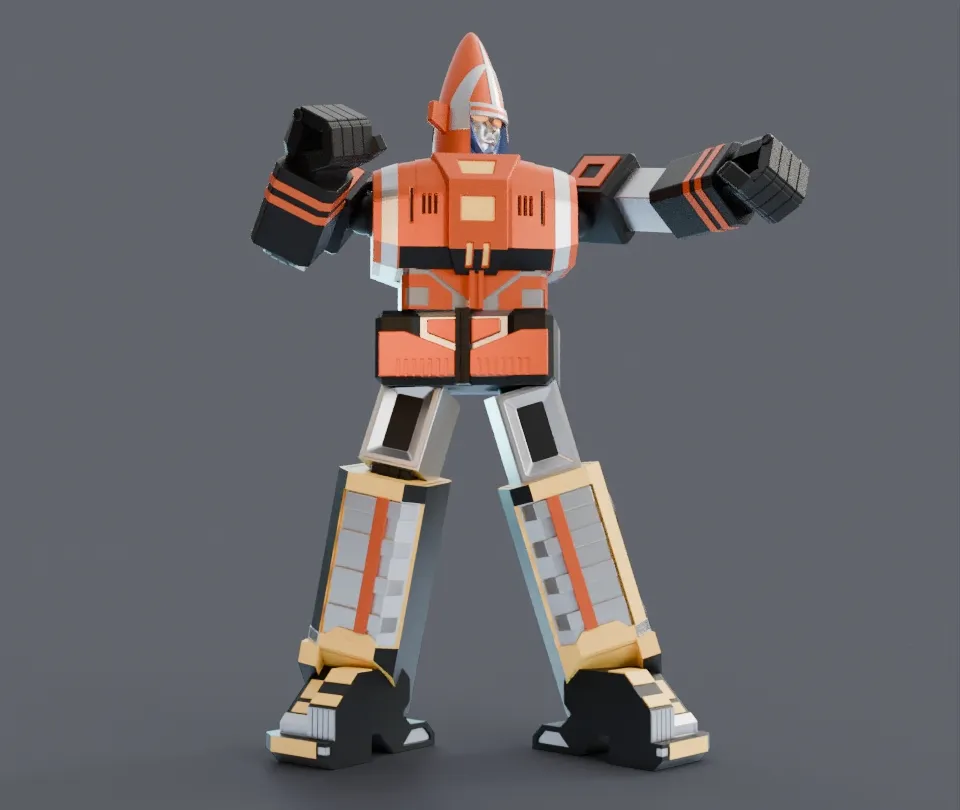 Super Sentai Goggle V Robo Statue Fan Art