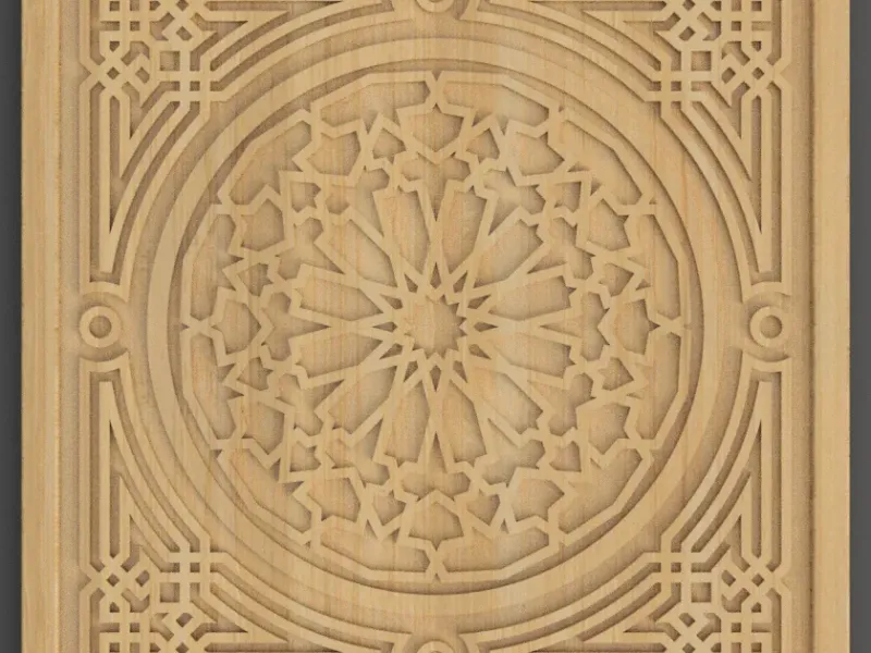 Decorative Arabic Squares coaster - table top - wall art