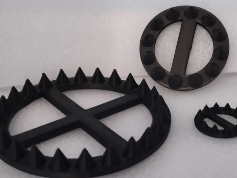 Shibari spikes rings