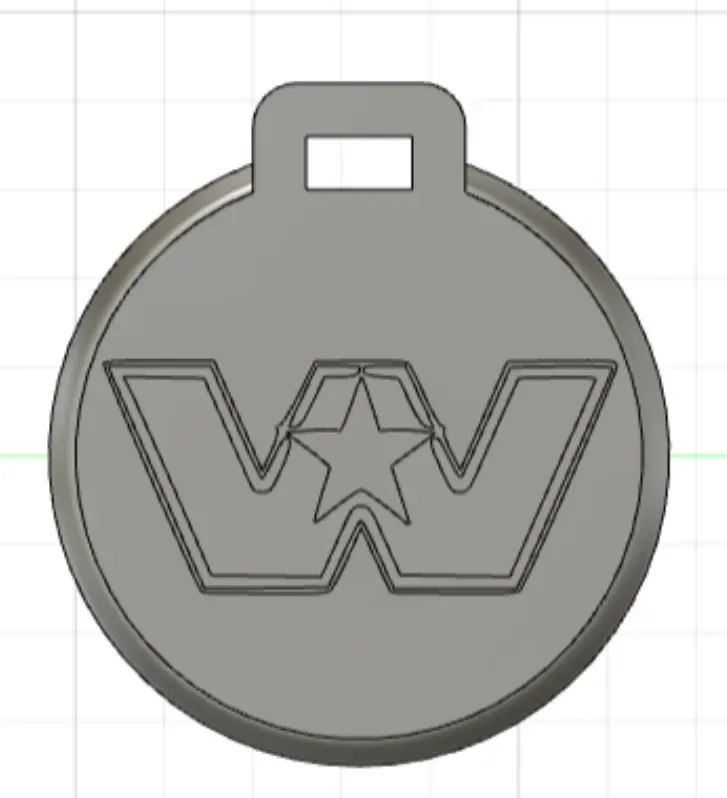 Pendentif porte clé Western star 1 / Western star 1 Key ring