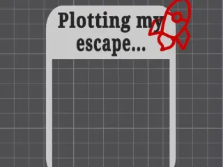 Plotting My Escape - Funny Plant Pot Decoration