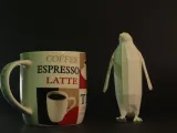 Low Poly Standing Penguin-1