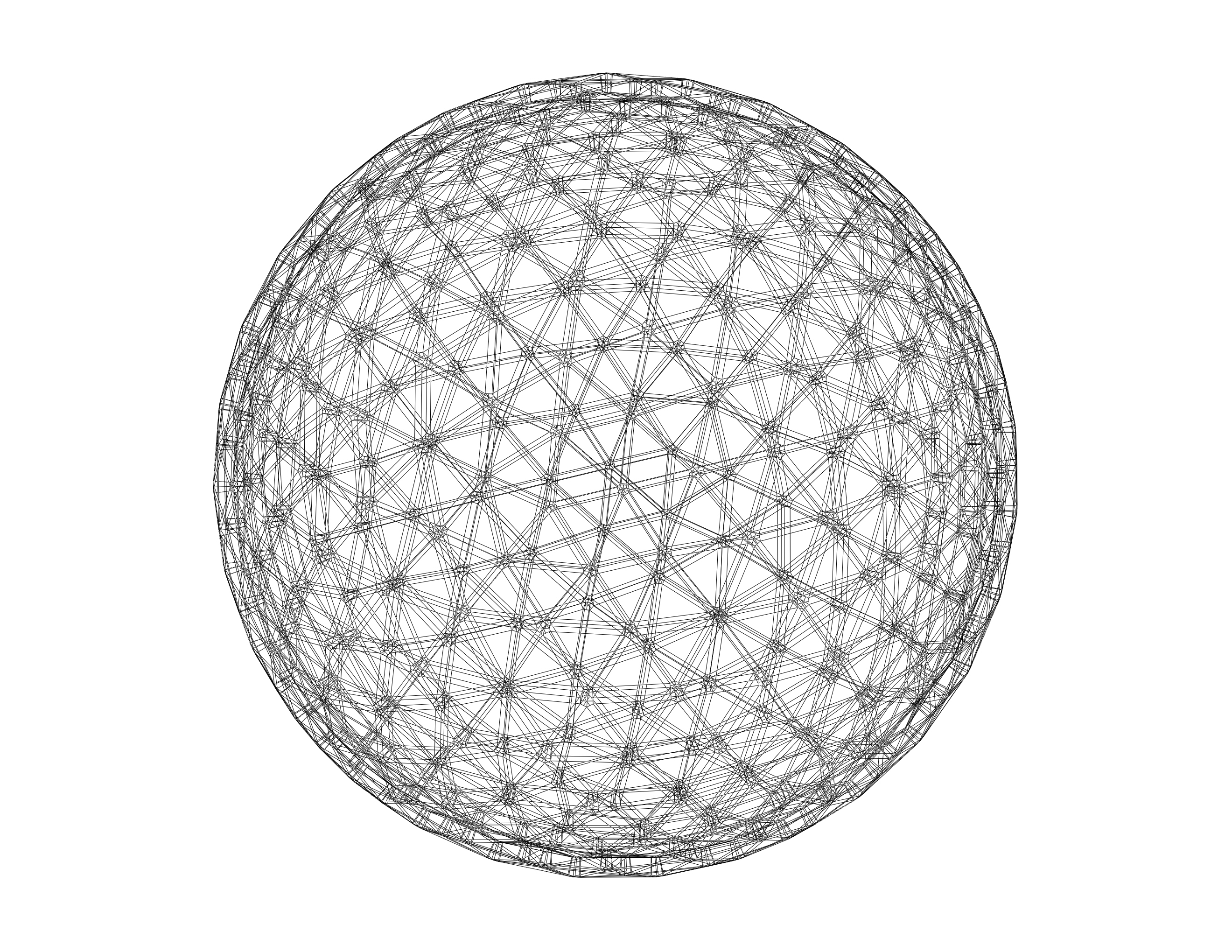 Wireframe Sphere Wireframe Shape Frequency Geodesic Sphere | 3D models download ...