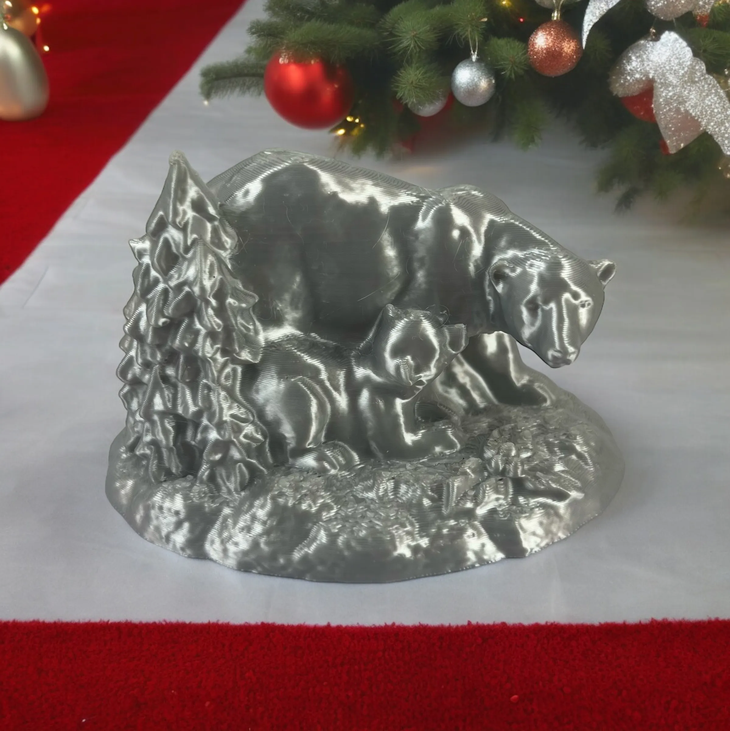 Oso polar navideño