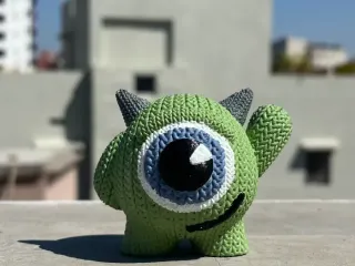 Knitted Mike Wazowski (Monsters Inc.)