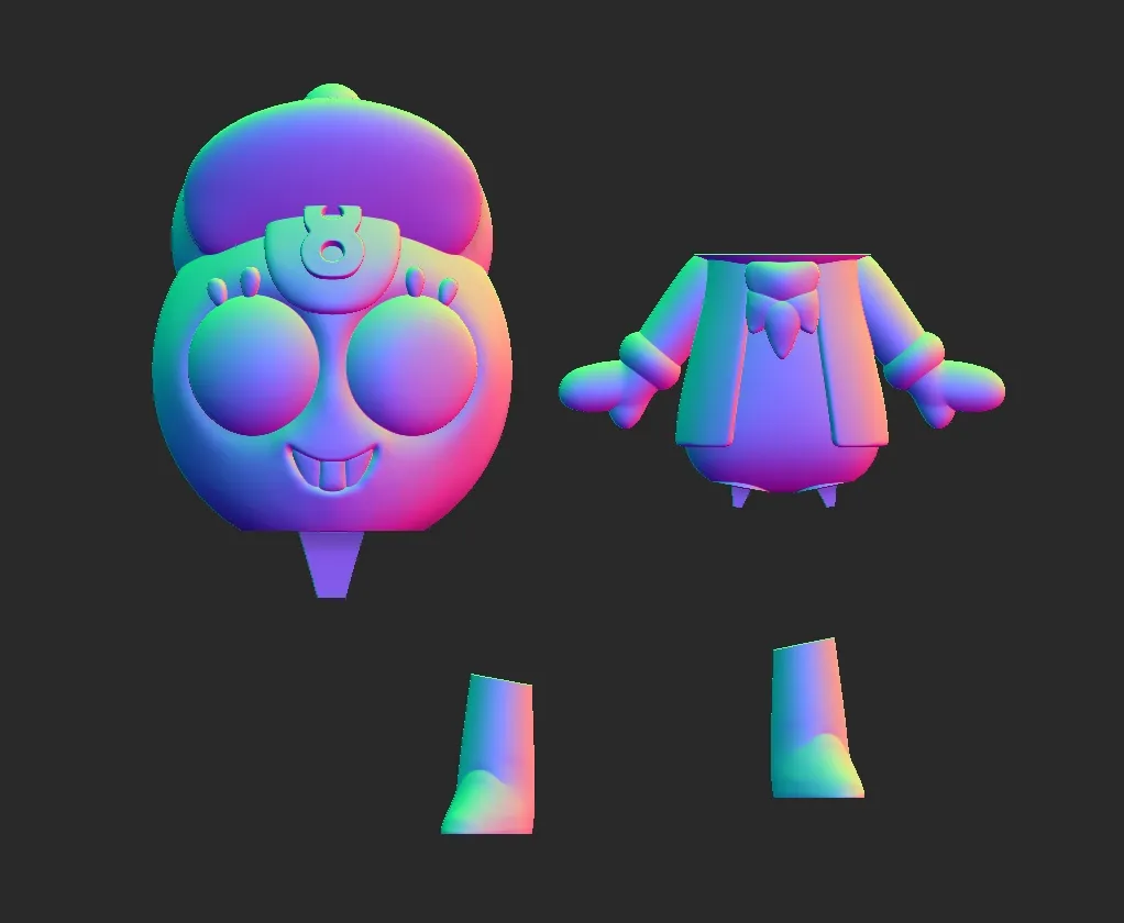 Dandys World Toodles Junior Detective STL 3D Character