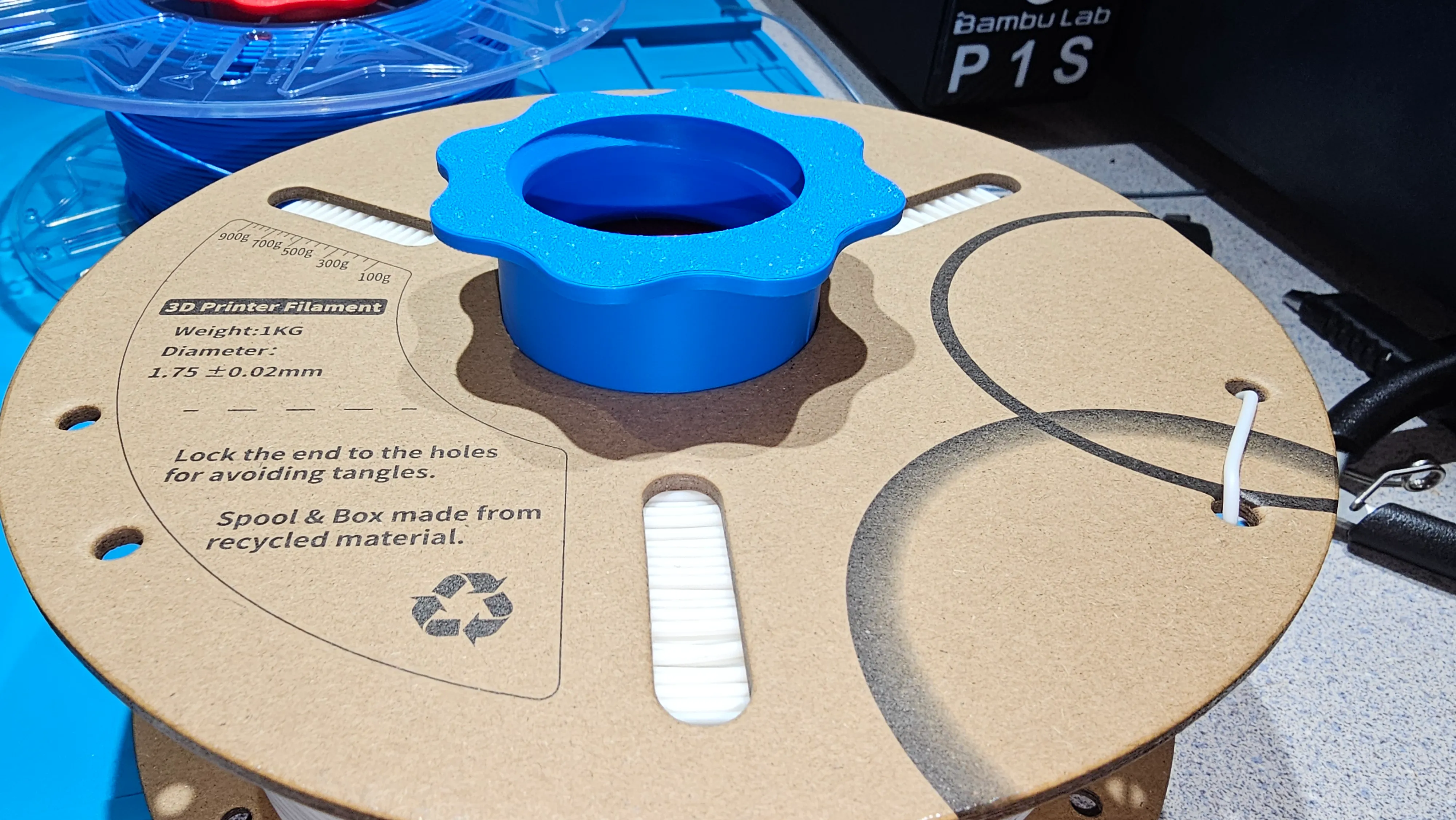 Silica Beads / Desiccant holder spool 53mm+ Spools