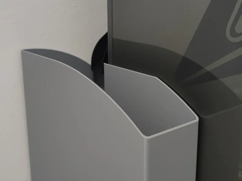 K2 Plus waste bin for poop slide left