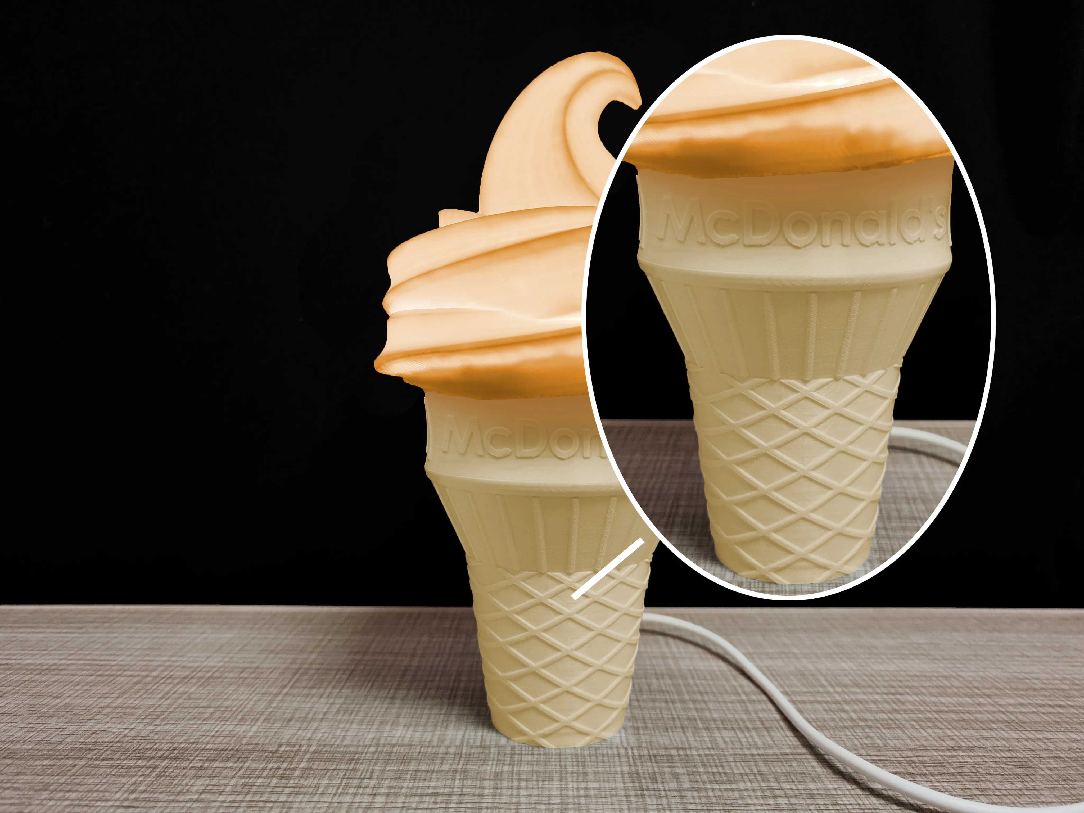 McDonald's Ice Cream lamp-bottom（LED）