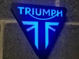 Triumph Motosikletleri Motorcu LED Işık Kutusu Masaüstü Duvara Monte-4
