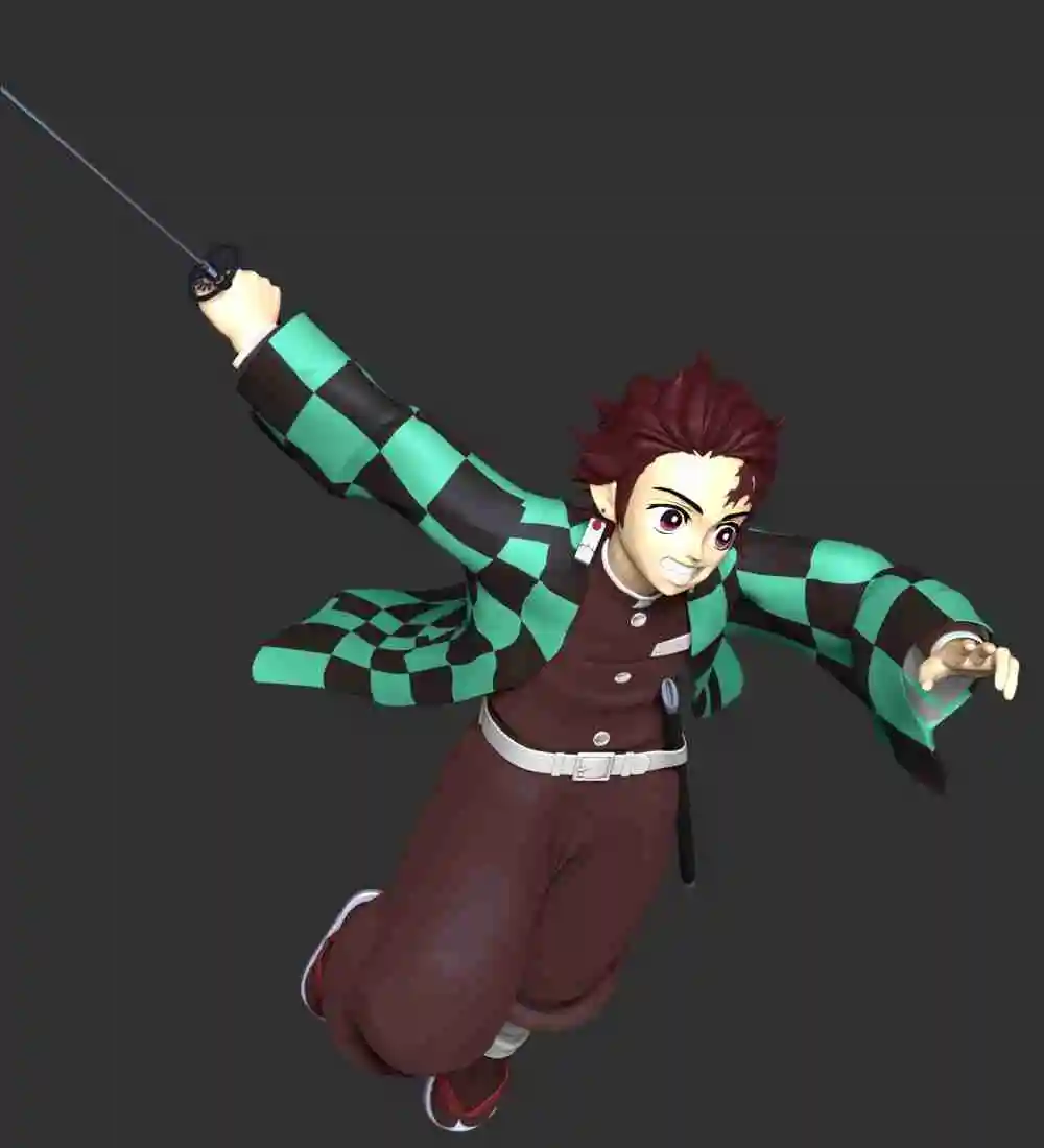 Tanjiro Kamado 3D Model 3D model rigged