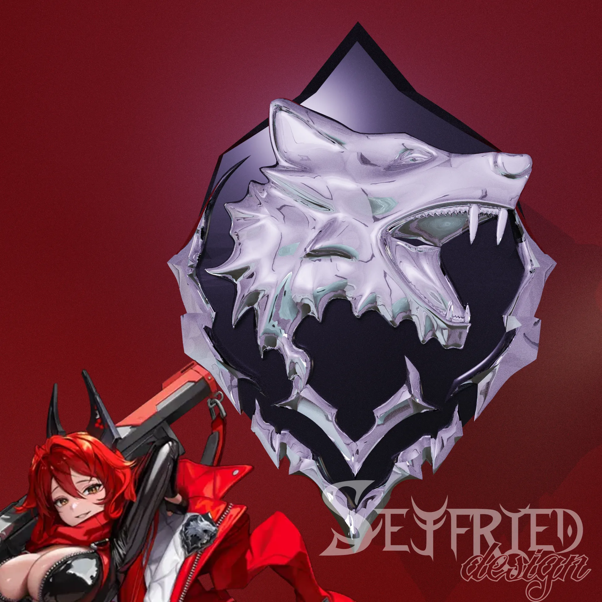 Nikke Goddess of Victory Red Hood emblem