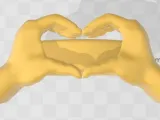 Hands Forming Heart Ring-0