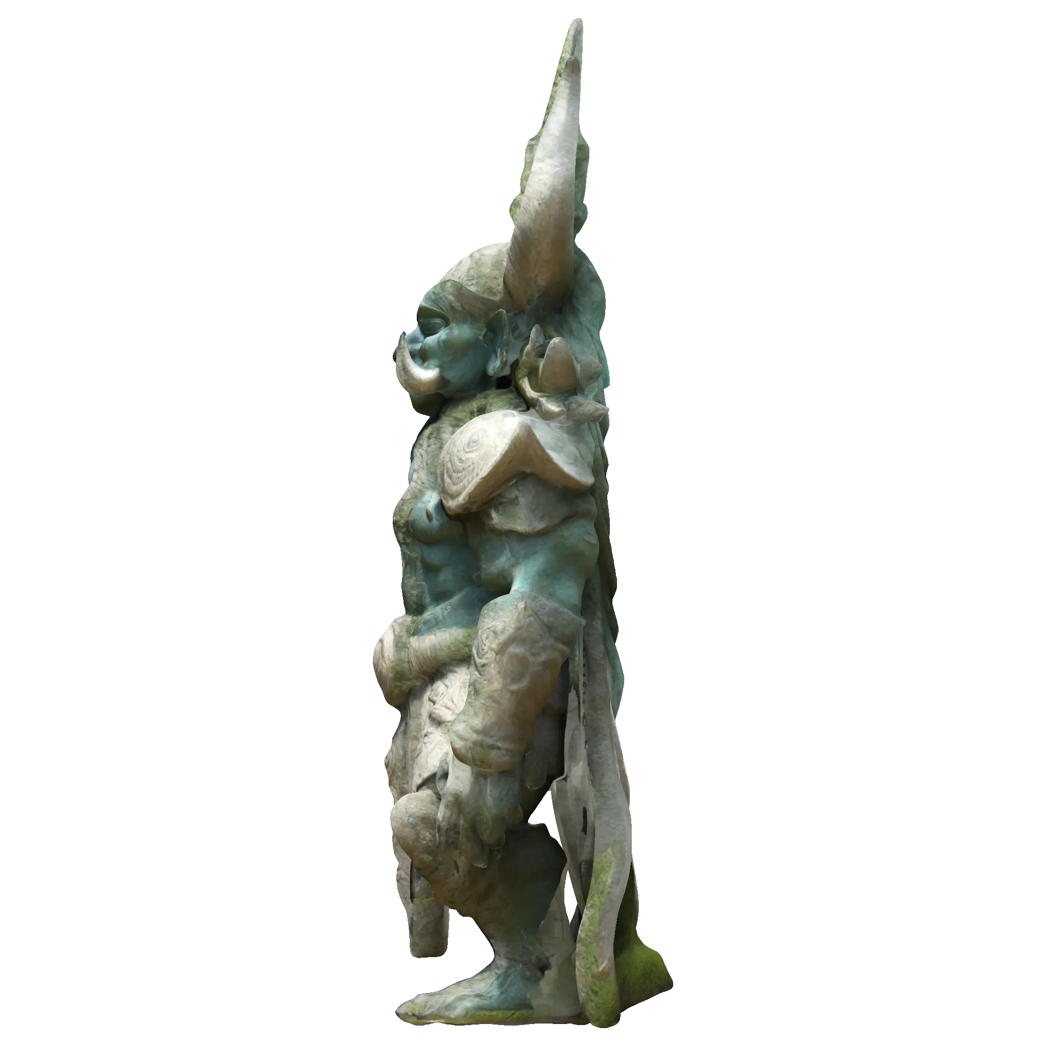 Ancient Demon Guardian Statue