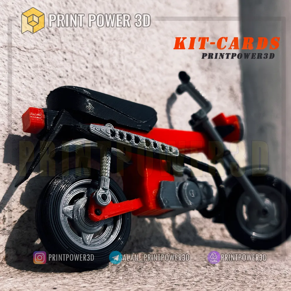Retro mini bike kit card