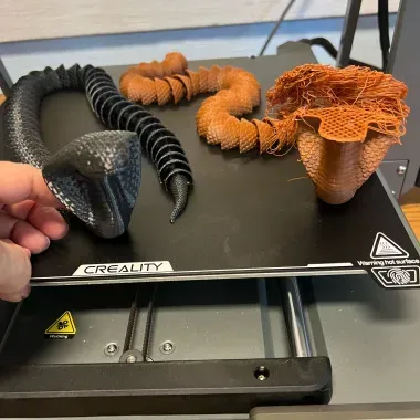 Articulated Flexi Cobra - print-in-place 3D print model-0