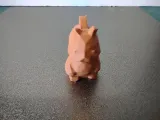 Low Poly Squirrel Keychain / keyring-2