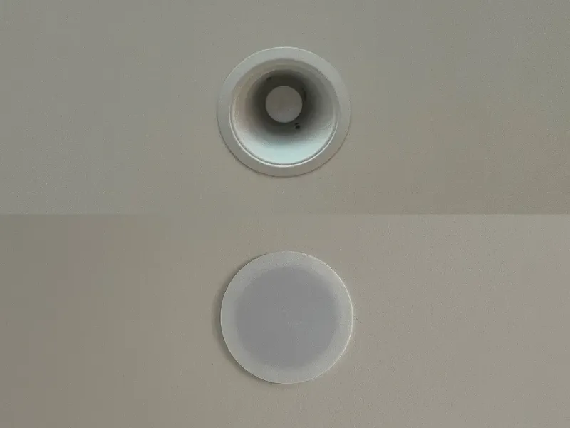 Diffuseur/couverture de lumière encastrée