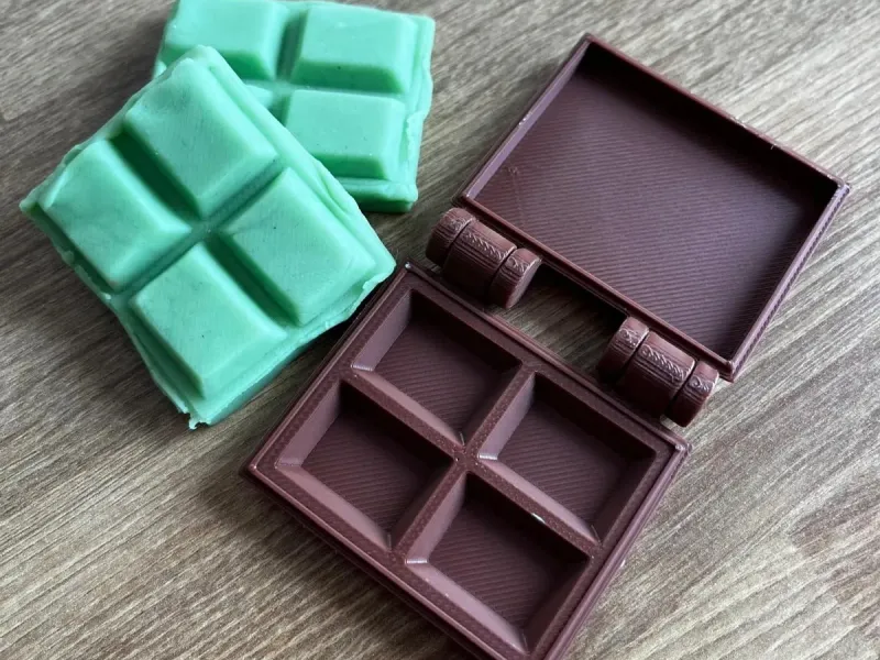 PRINT-IN-PLACE VORM VOOR CHOCOLADE EN MINI-CHOCOLADE