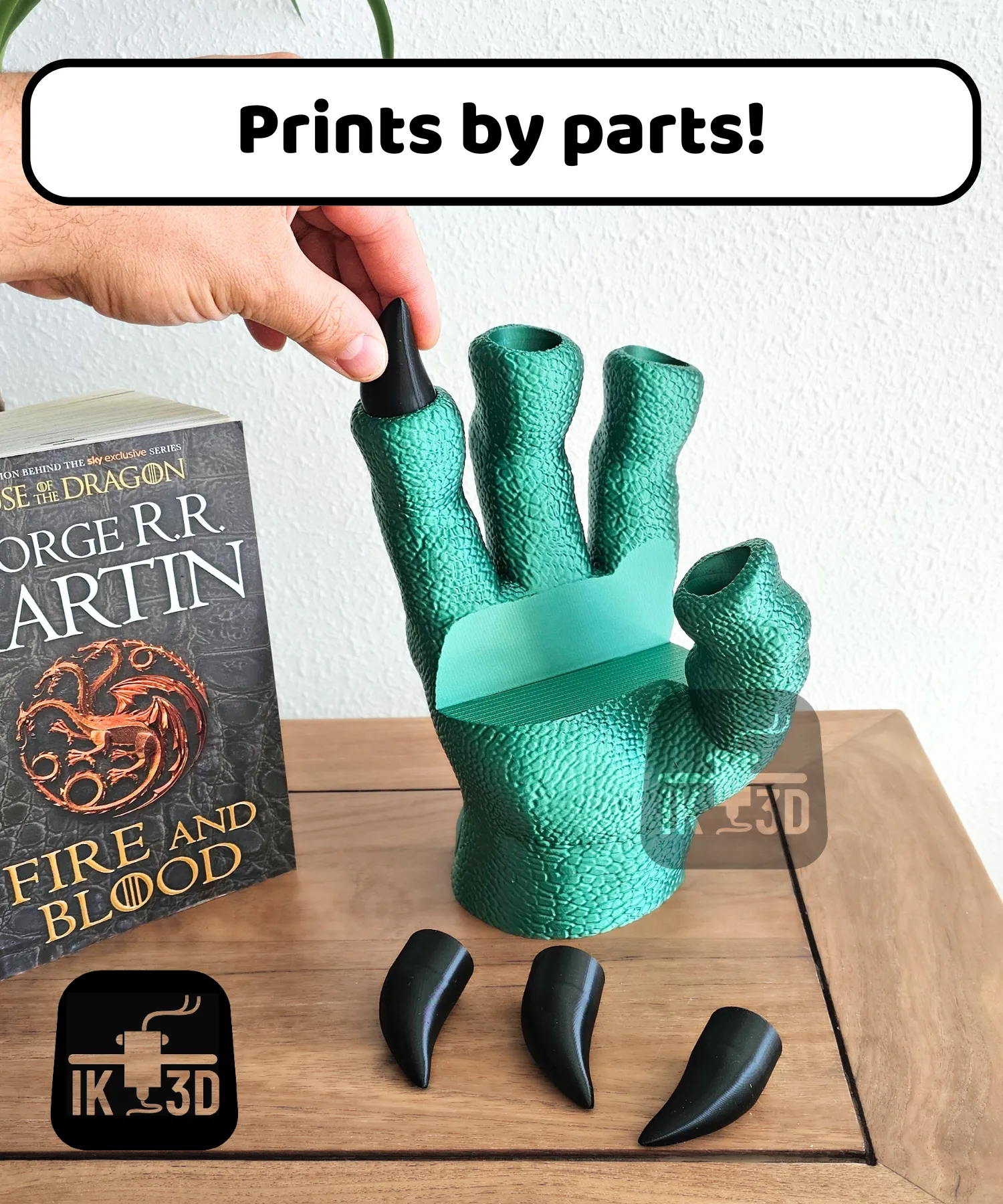 Dragon Claw Book Holder / No Supports / 3MF Included