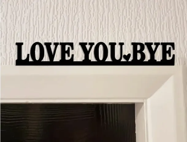 love you bye sign valentine