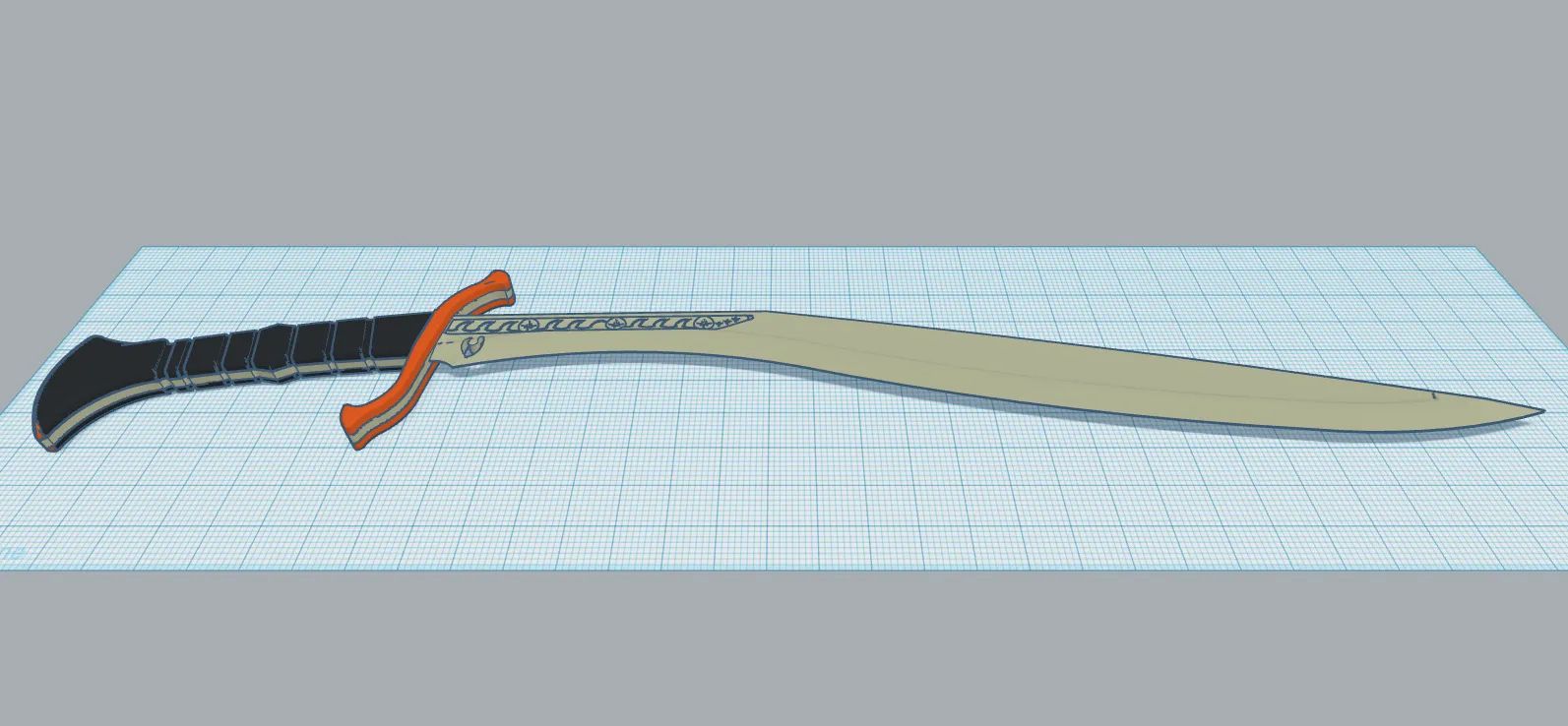 24.5 Inch Chitlangi Talwar Sword