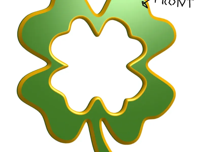 Lucky Four Leaf Clover Wall Mount (St. Patrick's Day)