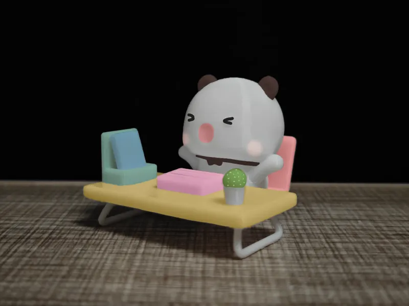 Couple Bear-get off work_stretch_Yier