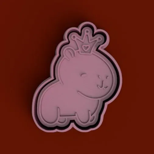 Cortante + Estampa de Carpincho / Capybara Cutter + Stamp