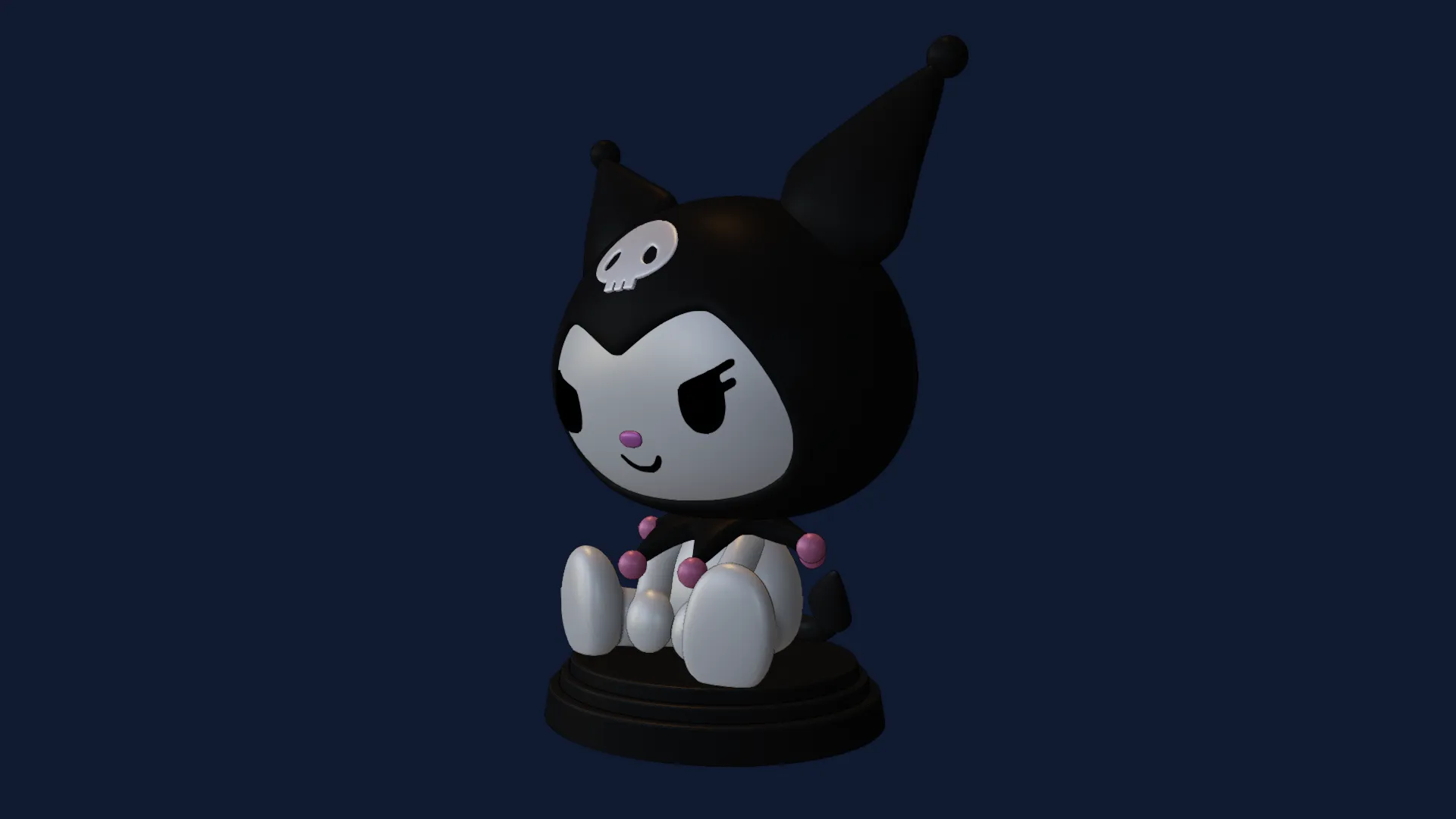 Kuromi Hello Kitty figure