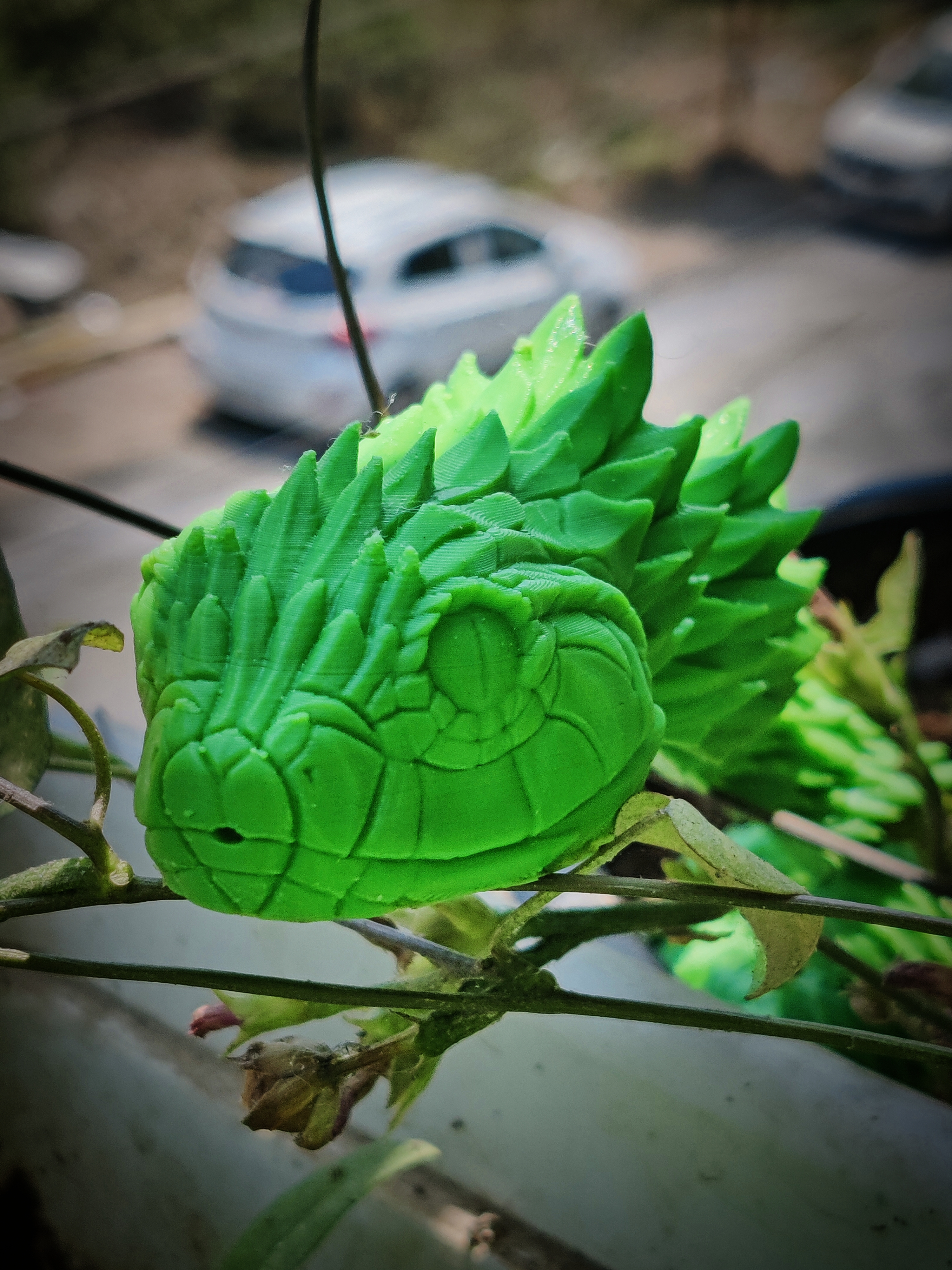 Articulated Bush Viper Toy - Dragon Snake 3D printed