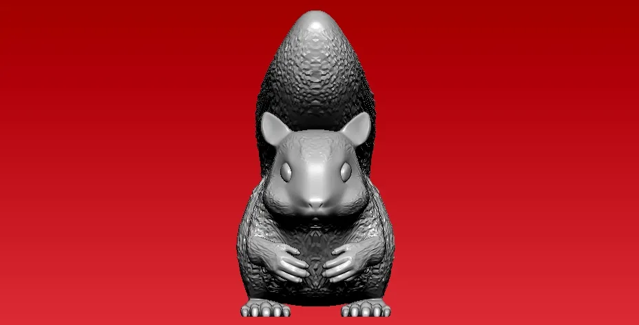 Little squirrel model - 3D print