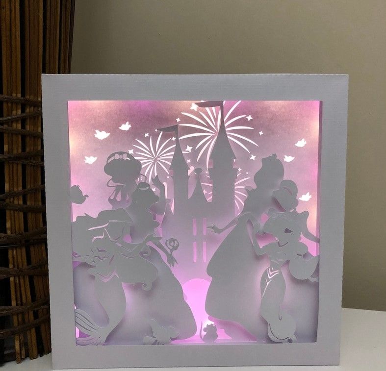 princess disney shadow box, 3D models download