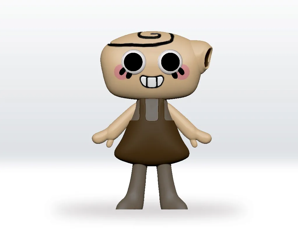 Shelly STL 3D file Dandy's World 3D FANART Model of Dandy