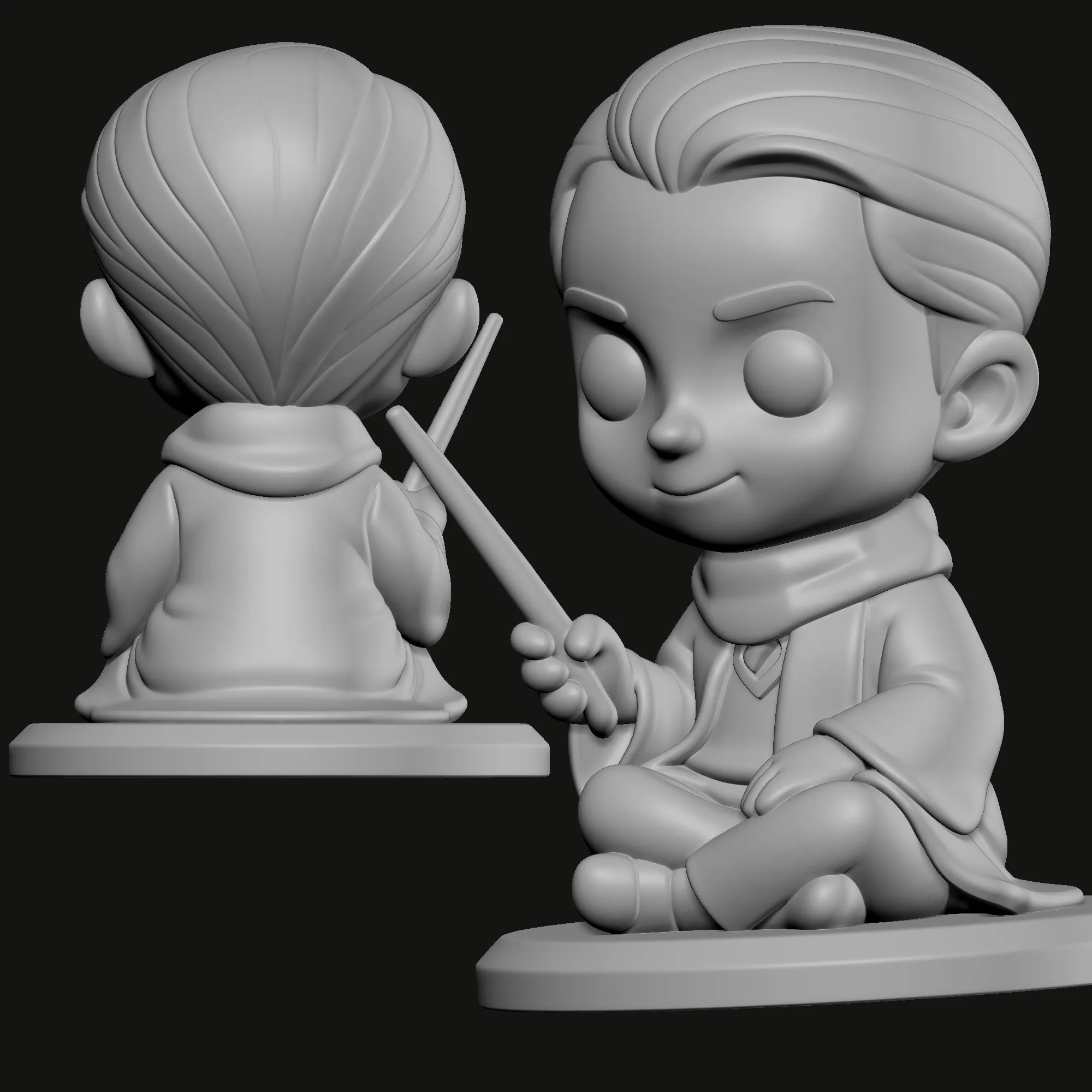 Draco Malfoy – Chibi Style 3D Printable Figurine