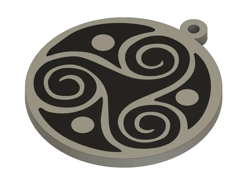 TRISQUEL TRISKEL KEYCHAIN COLLAR