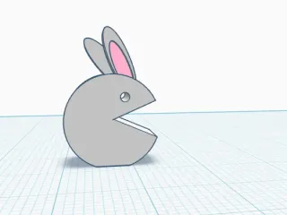 Easter Bunny Pacman Meeple