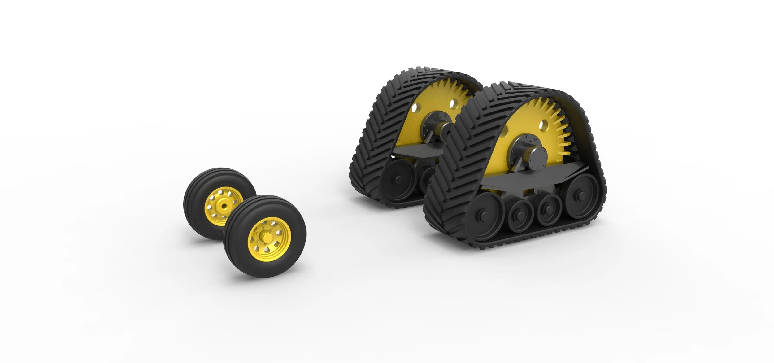 Wheel set of Pro Stock Pulling Tractor Version 2 Scale 1:25