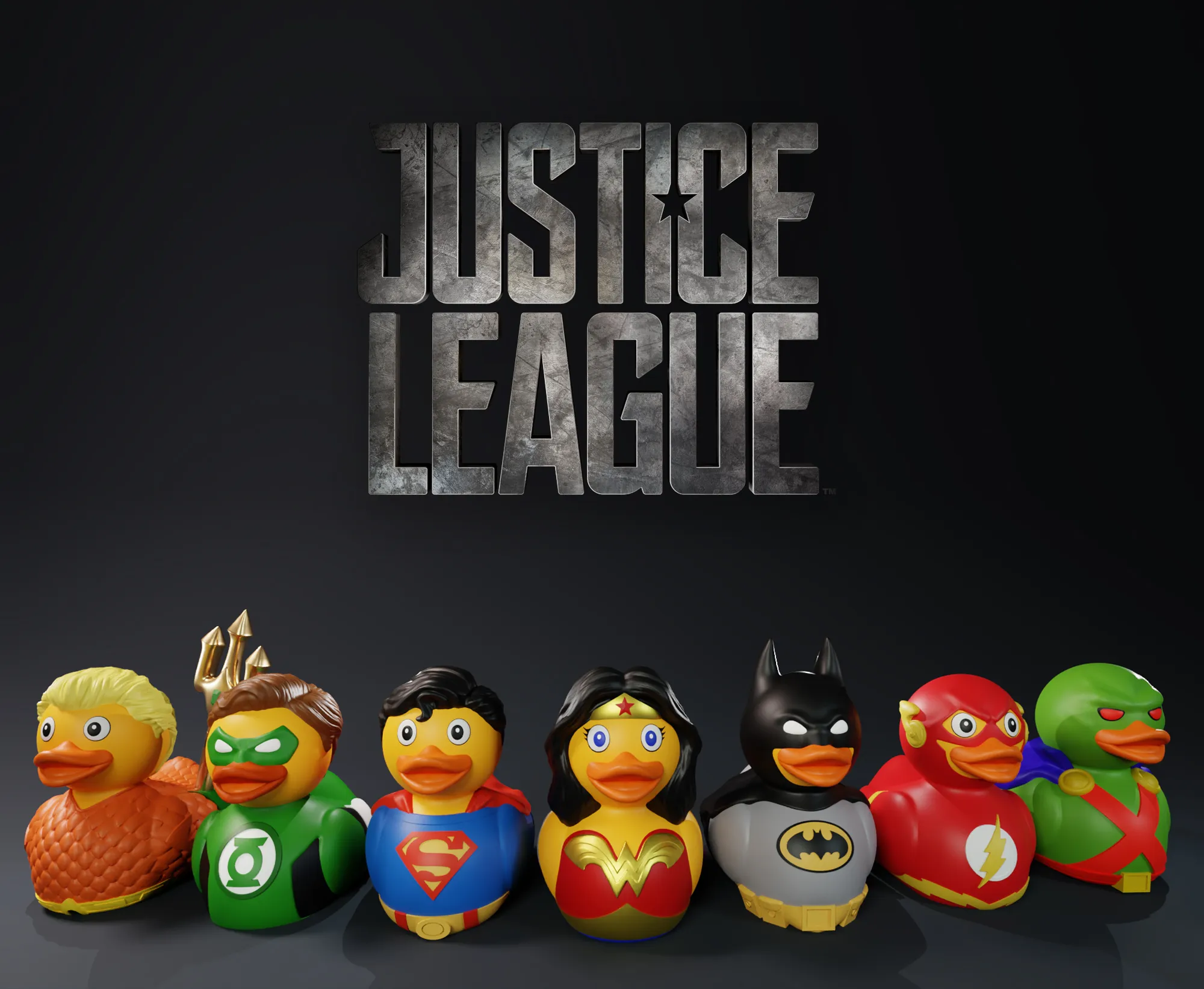 Justice League Cute Rubber Ducks Pack