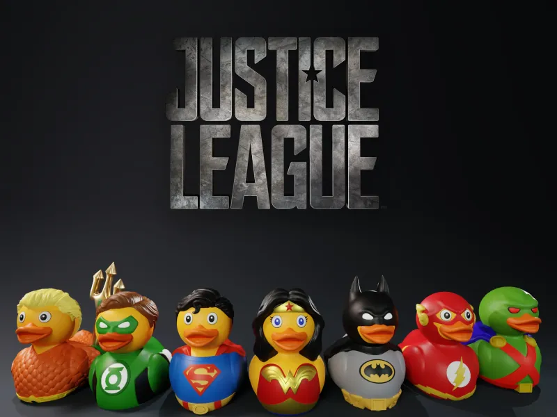 Justice League Cute Rubber Ducks Pack