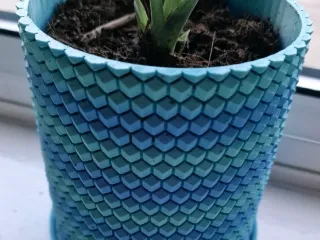Flower Pot with HoneyComb