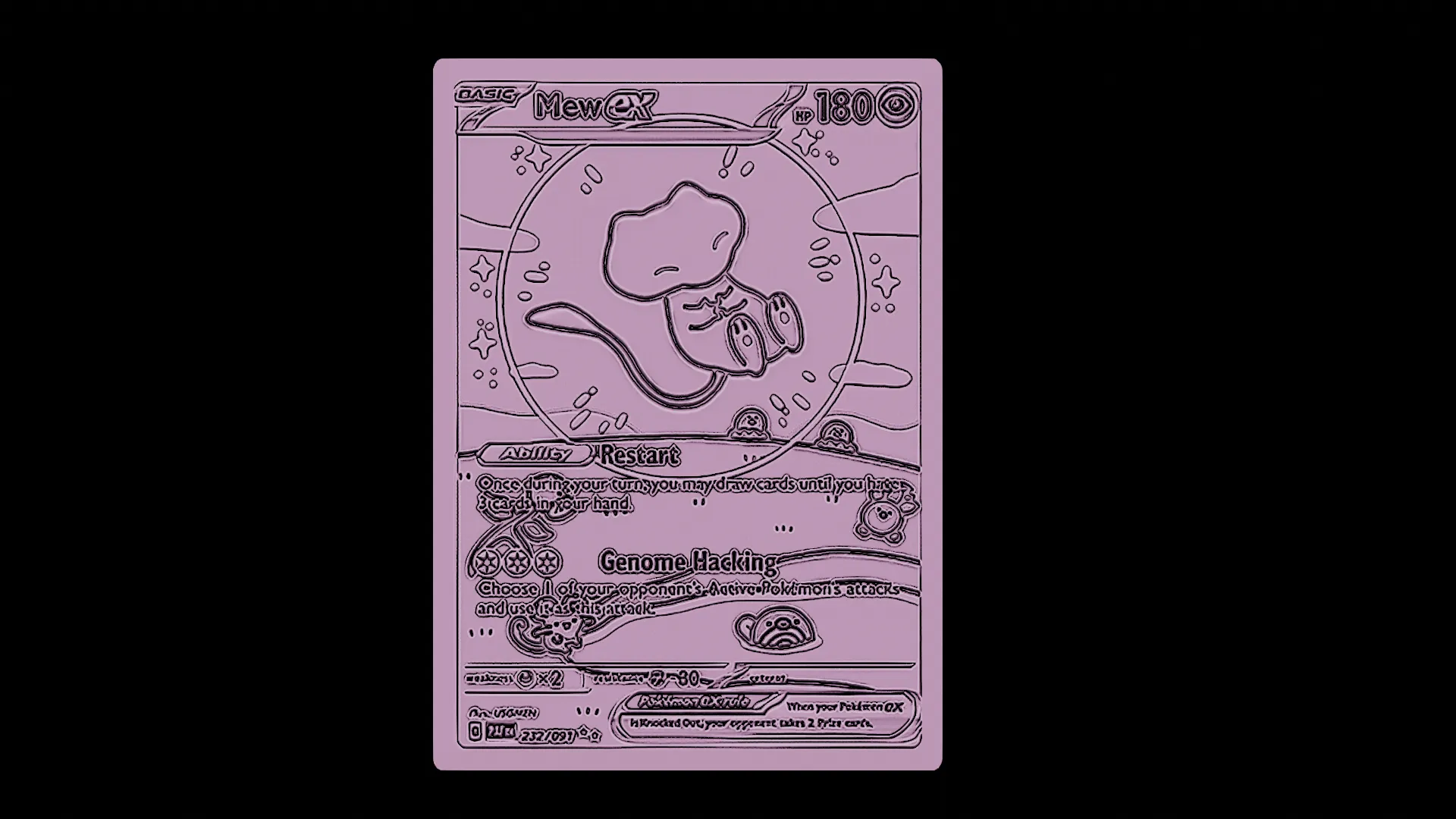 Bubble Mew Pokemon card