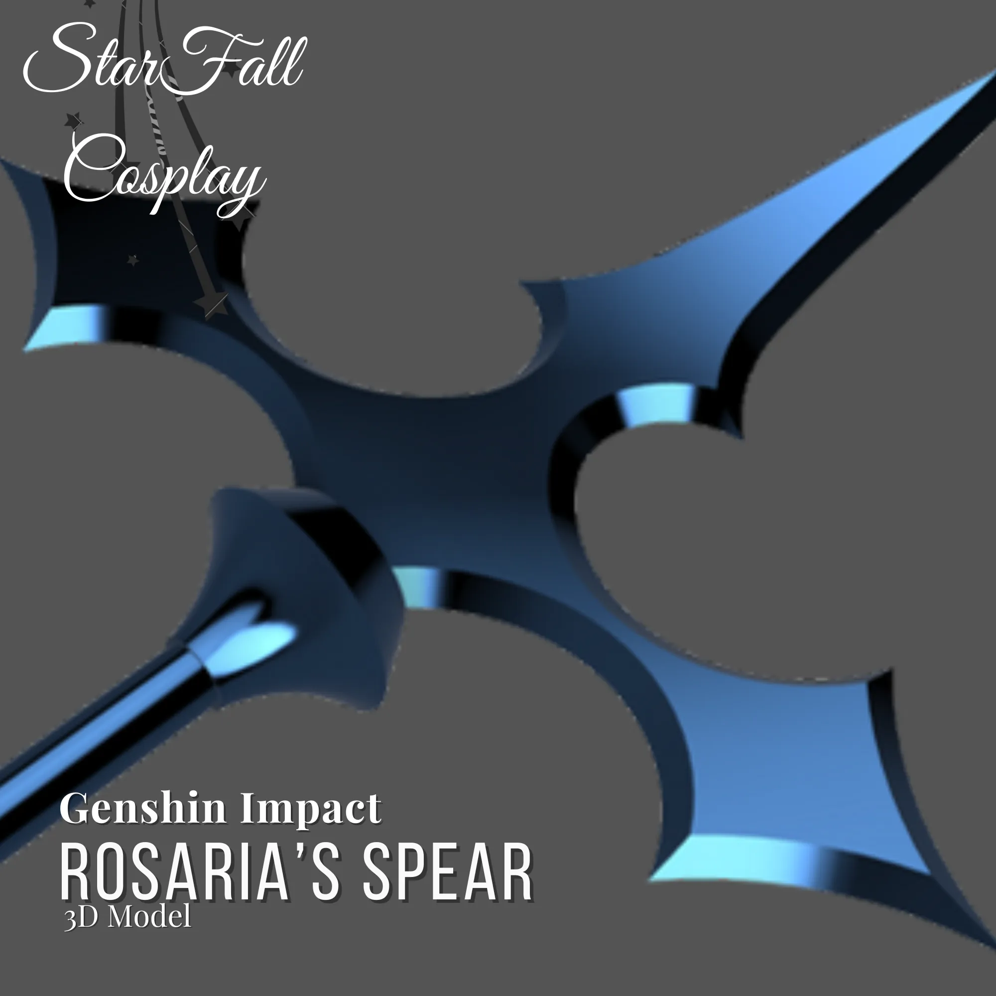 Rosaria Spear 3D Model Genshin Impact