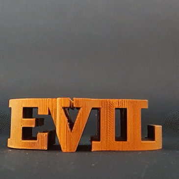 Text Flip: Evil Pumpkin 3d model