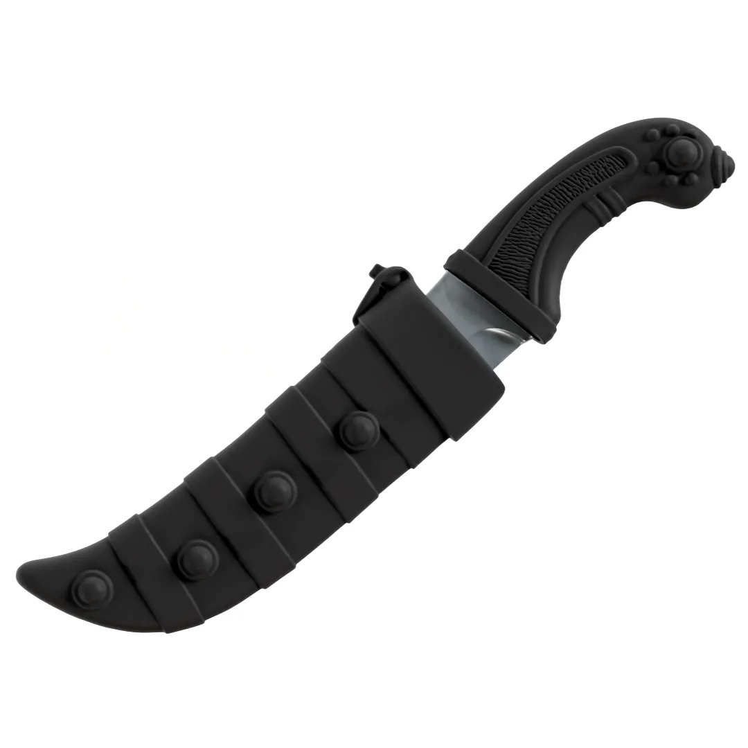 Daga táctica Bowie curvada con funda – STL y 3MF lista para -3