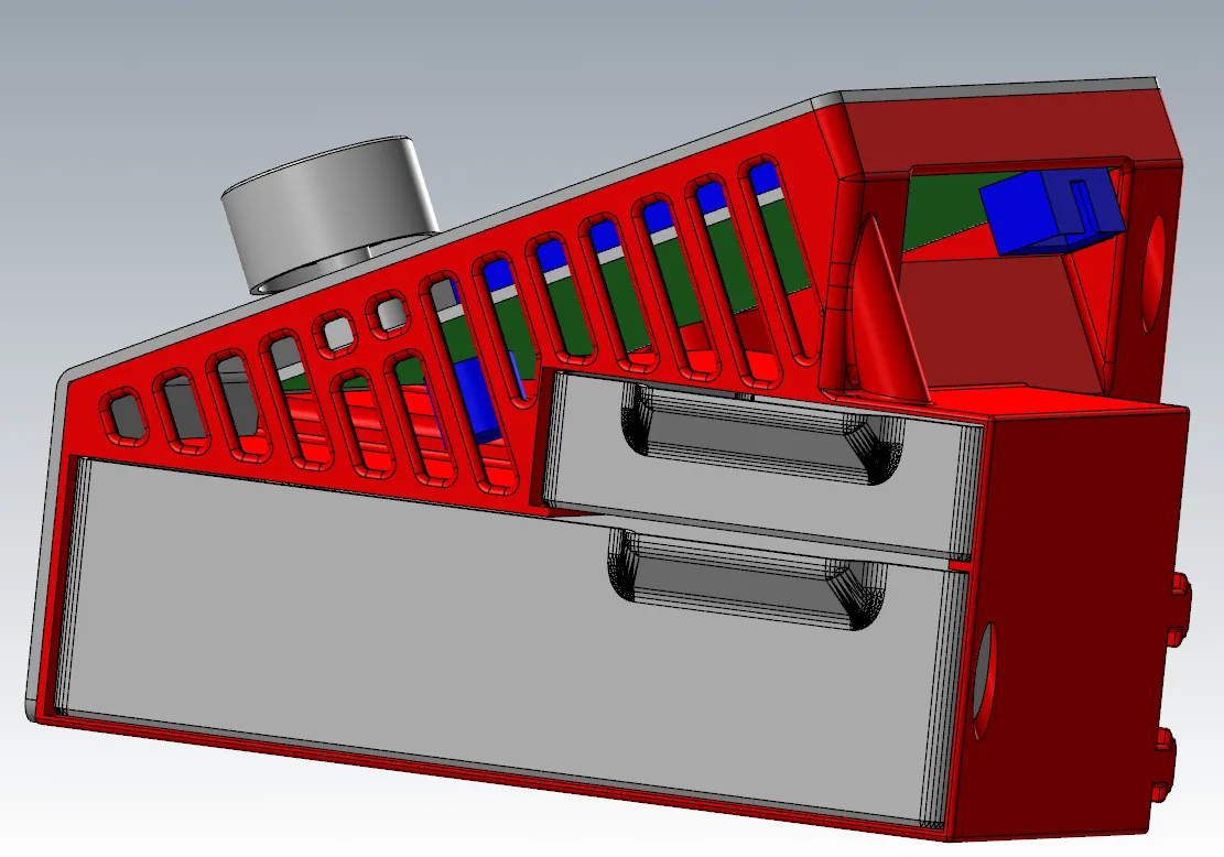 LCD Back Cover and Double Drawer for Creality Ender 3 Pro