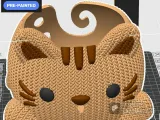 cuenco tejido de gato a crochet, 3MF, STL multipiezas-5