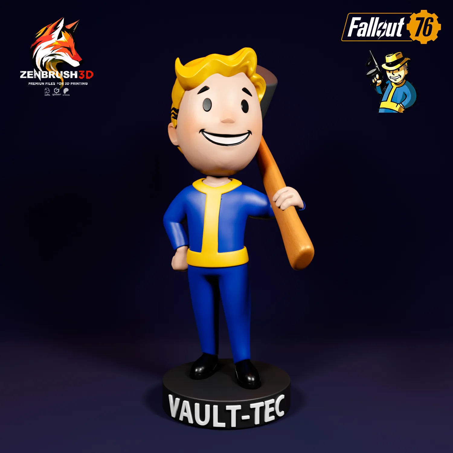 BOBBLEHEAD PACK 2 - FALLOUT 3D PRINTING - STL