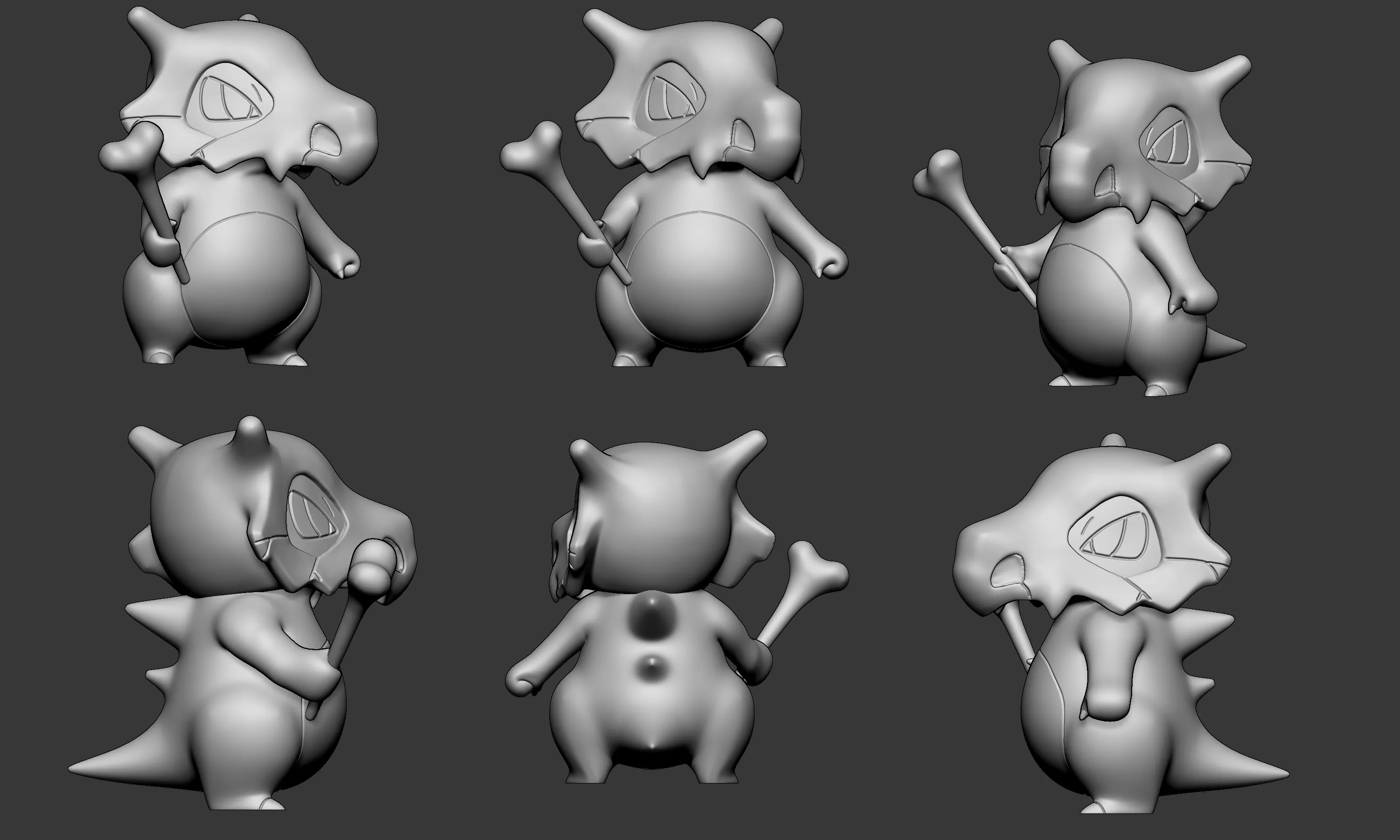 Pokemon - Cubone with 2 poses