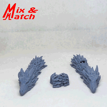 Mix and Match dragon V001 (No Supports needed)